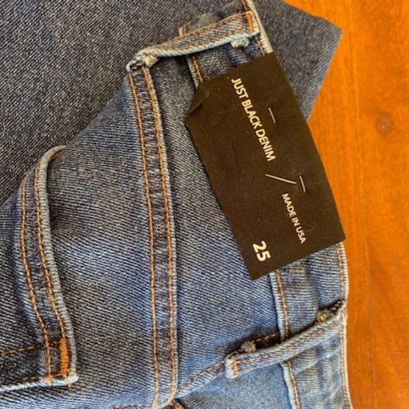 NWT! Just Black Denim High Rise Straight Jean size 25 - Picture 3 of 4
